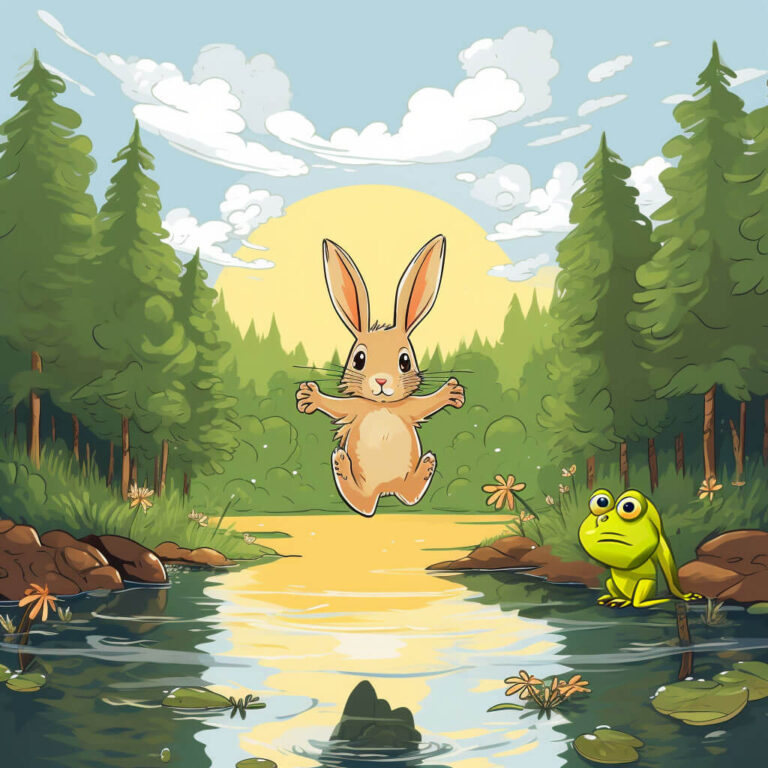 Lenny sucht Abenteuer – Der Froschkönig sucht seine Krone: Liebevolle Illustration für Kinder.