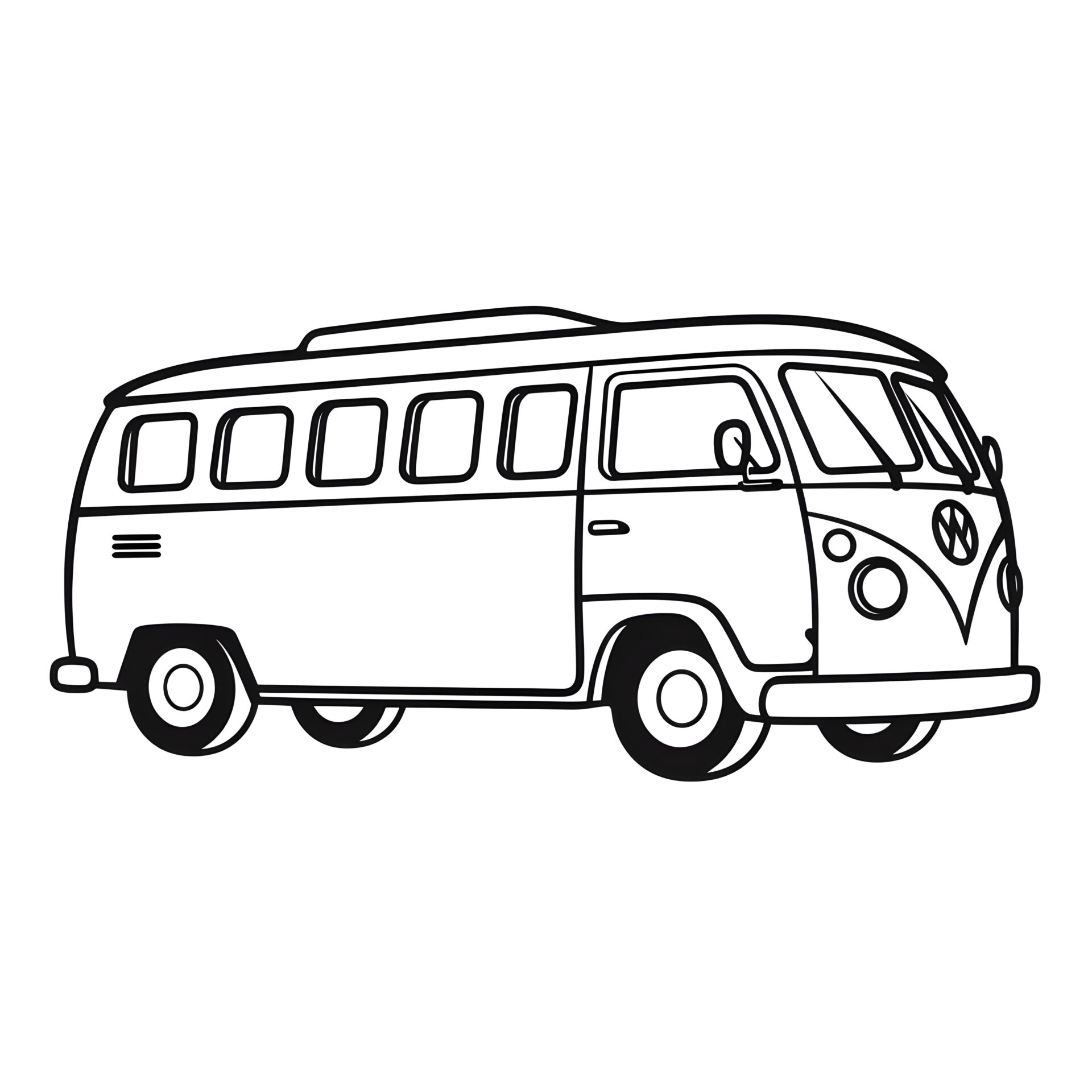 Ein Bus fährt auf der Straße