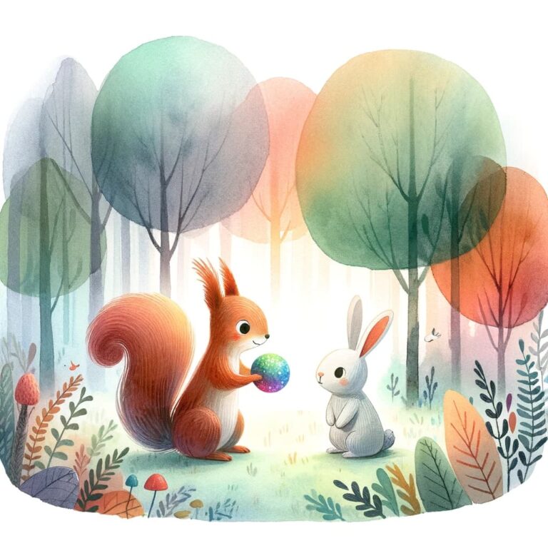 Der Zauber der Traumkugel: Liebevolle Illustration für Kinder.